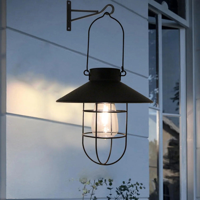 Agnes - Vintage metalen wandlamp op zonne-energie