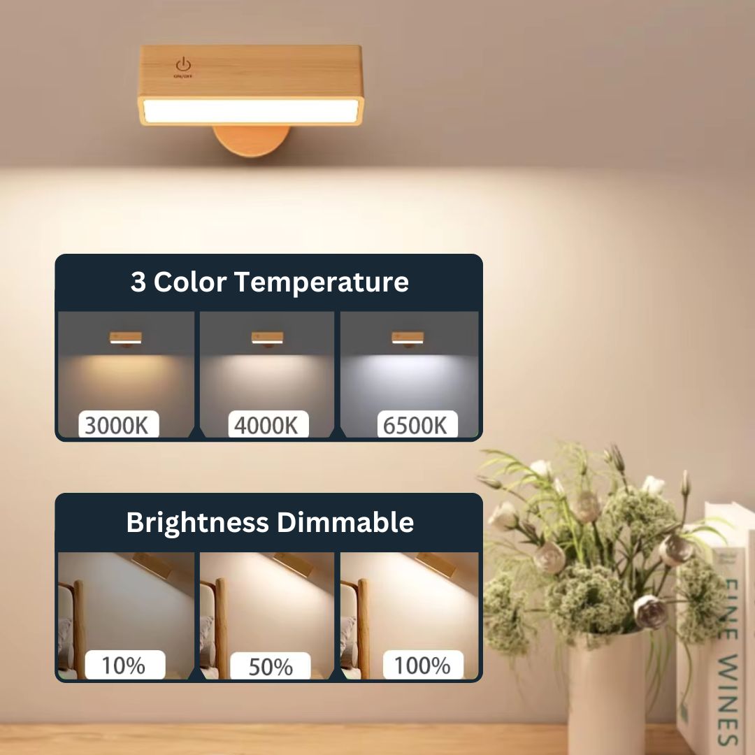 Draagbare 360° Oplaadbare LED Wandlamp