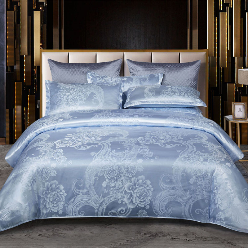 Valora - Luxe Satijn Jacquard Dekbedovertrek Set