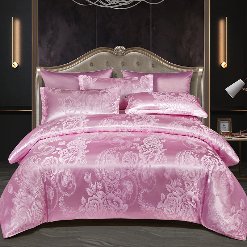 Valora - Luxe Satijn Jacquard Dekbedovertrek Set