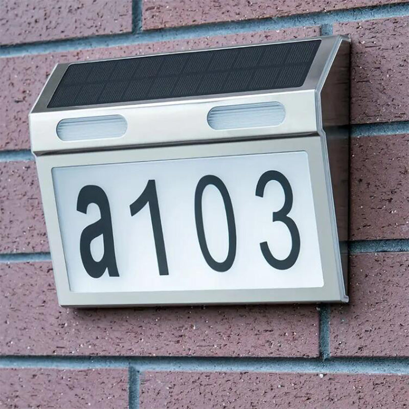 Solar roestvrijstalen adresverlichting