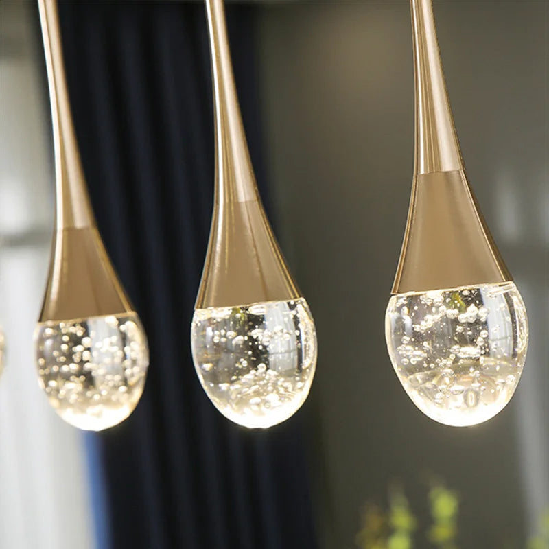 GoldenBubble – Elegante LED Hanglamp met Kristaleffect
