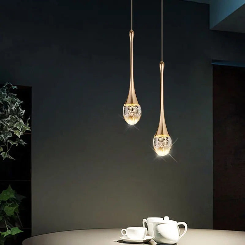 GoldenBubble – Elegante LED Hanglamp met Kristaleffect