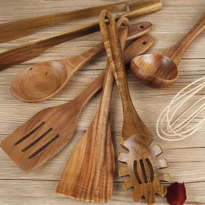 NaturaCook - Premium Houten Kookgerei Set