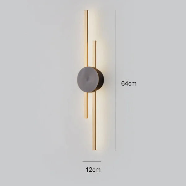 LightArt™ - Luxueuze minimalistische wandlampen in koper (Opruimingsverkoop)
