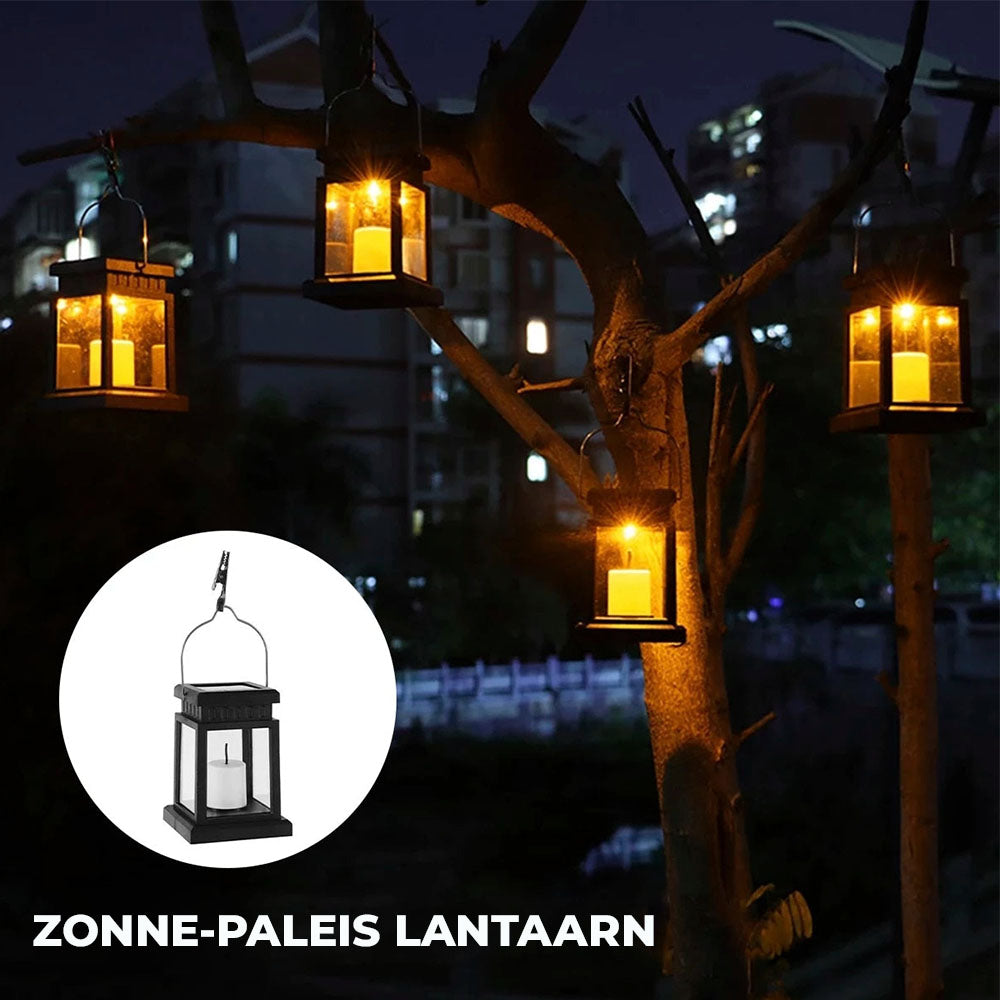 Hangende Solar Tuinlantaarn – LED Buitenlamp op Zonne-energie, Waterdicht Design