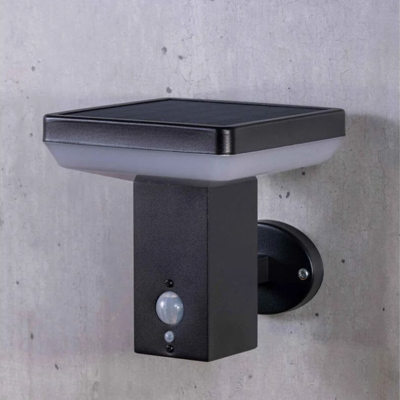 Stelora - Wandlamp op zonne-energie in roestvrij staal