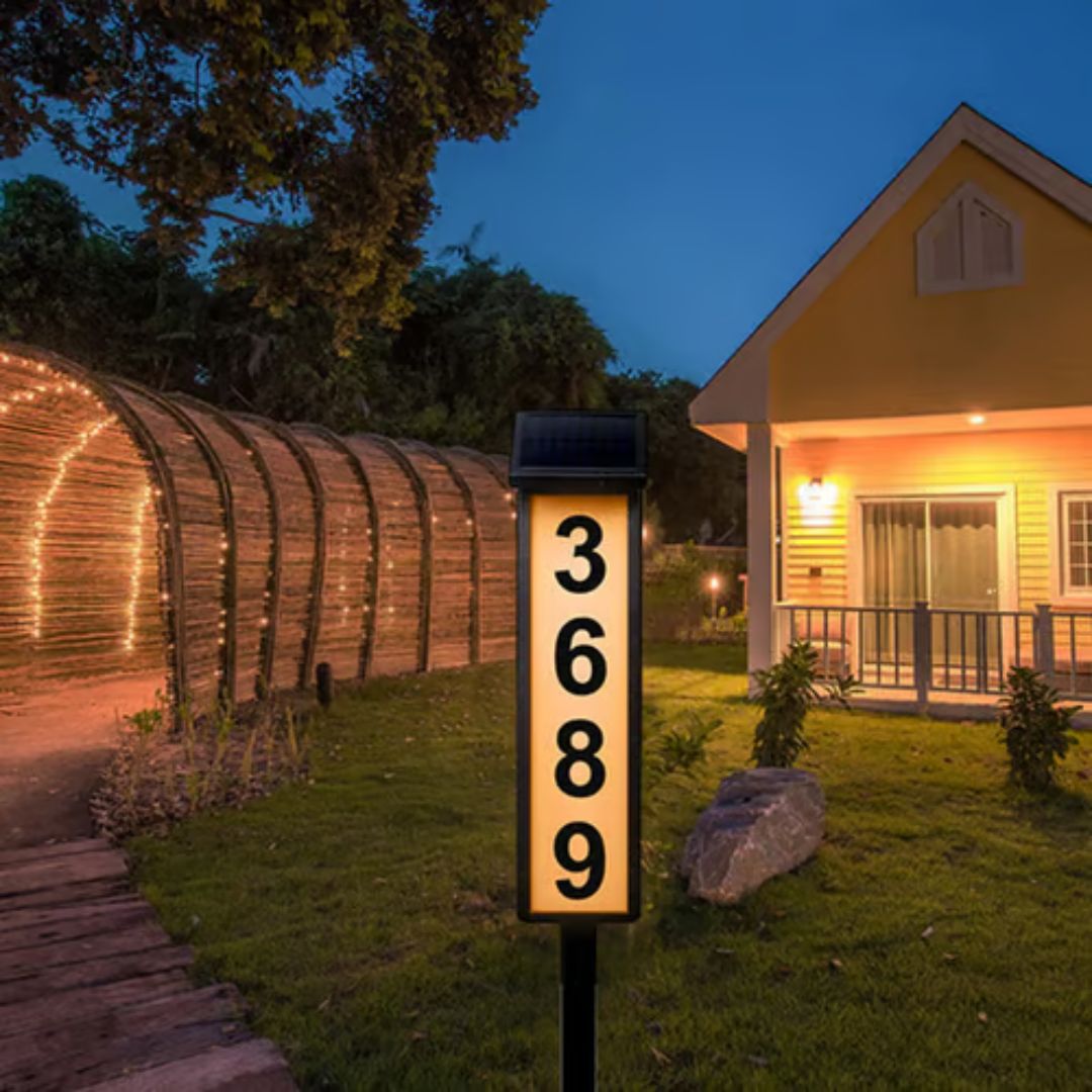 SunMark - Adresbord op zonne-energie