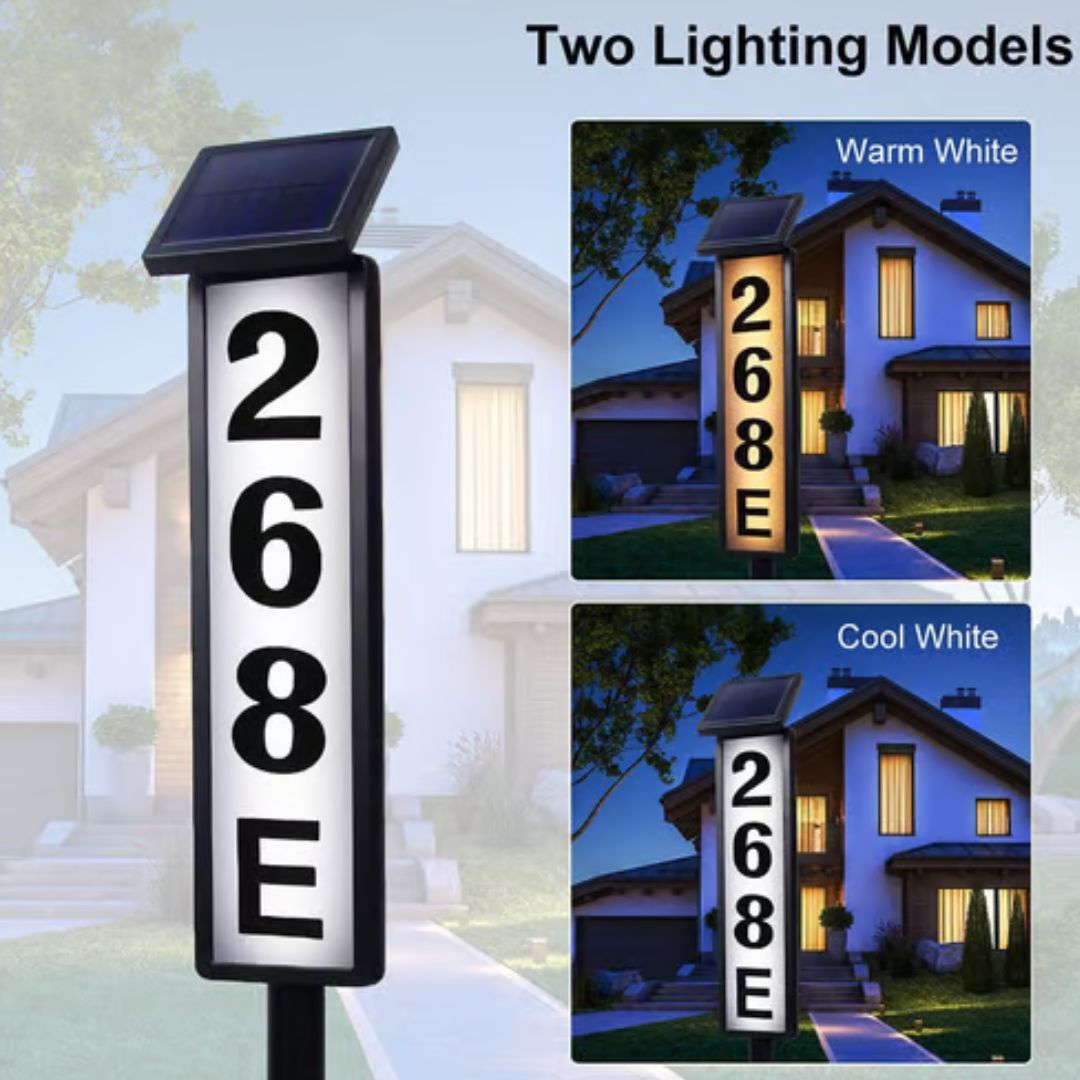 SunMark - Adresbord op zonne-energie