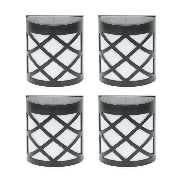 Noctura - Zonne-Muur- en Hekwerklampen (4 stuks)