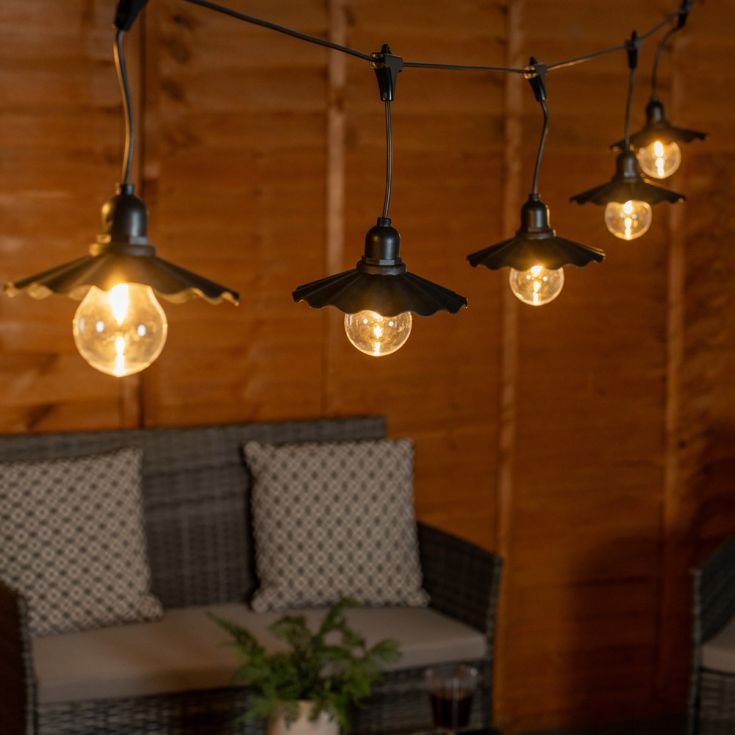 GlowDrape Zwarte String Lights met Timer