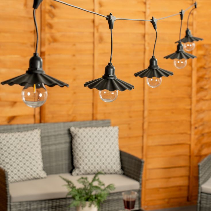 GlowDrape Zwarte String Lights met Timer