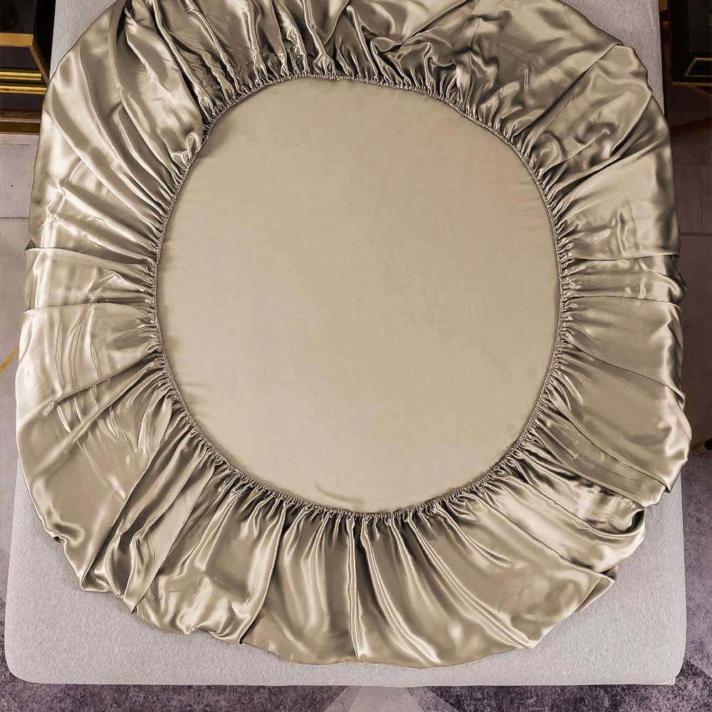 Satijn Luxe Naadloos Hoeslaken - Moerbei Gevoel