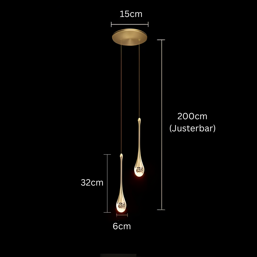 GoldenBubble – Elegante LED Hanglamp met Kristaleffect