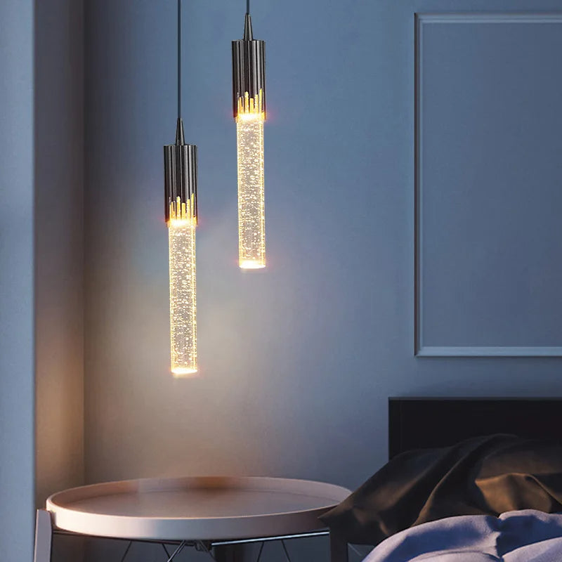GoldenPegs™ – Glazen Hanglamp met Tijdloze Gloed