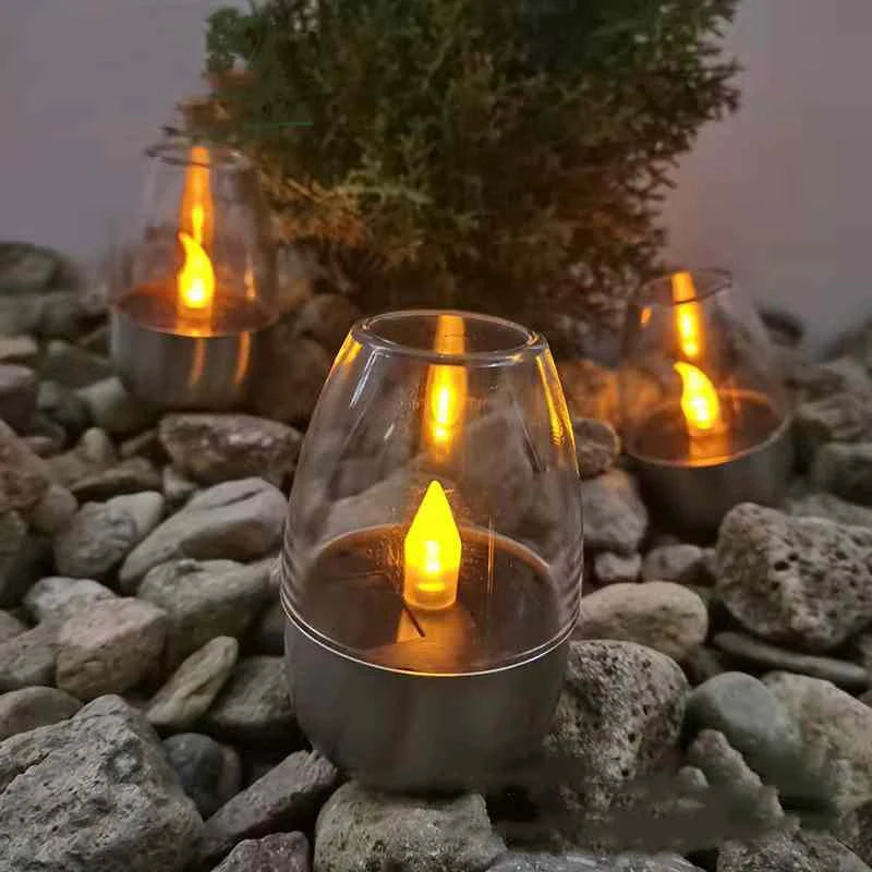 Waterdichte LED Kaarsen op zonne-energie