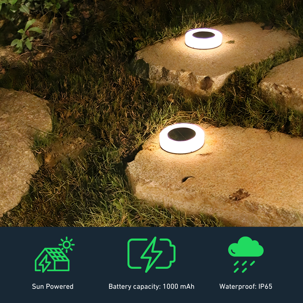SolarGlow™ – Strakke zonne-LED grondspots