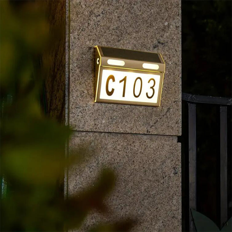 Solar roestvrijstalen adresverlichting