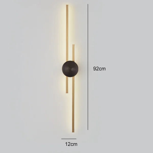 LightArt™ - Luxueuze minimalistische wandlampen in koper (Opruimingsverkoop)