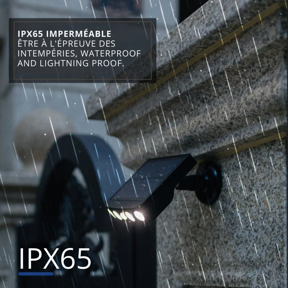 GuardSolar™ – Breedhoek zonne-LED beveiligingslamp met bewegingssensor