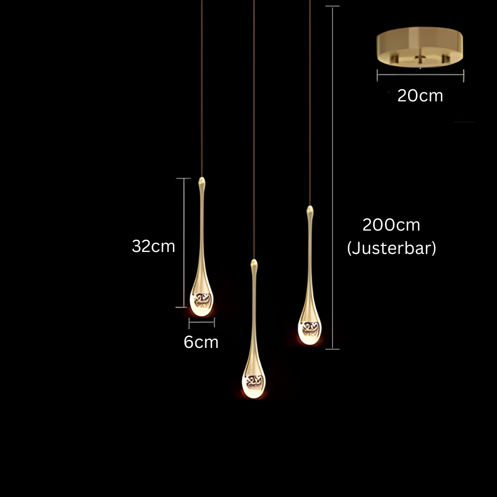 GoldenBubble – Elegante LED Hanglamp met Kristaleffect
