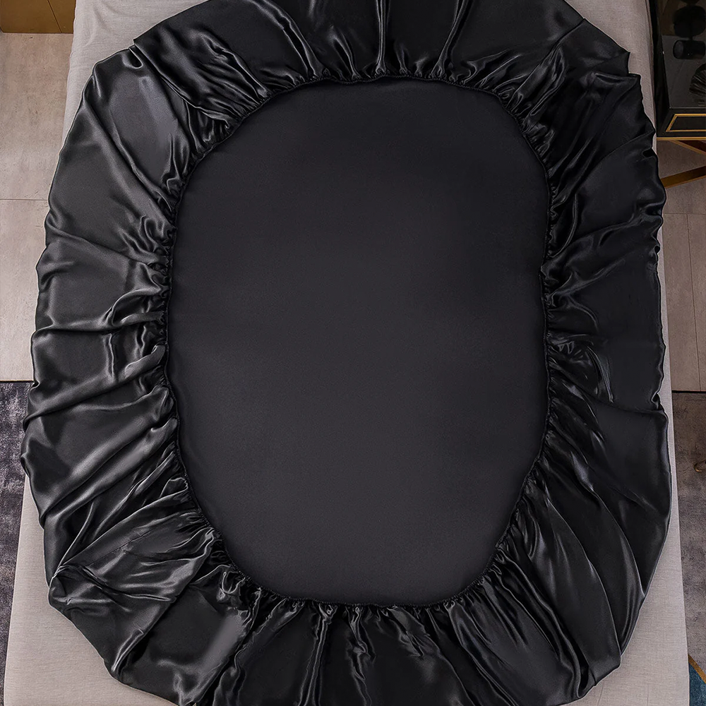 Satijn Luxe Naadloos Hoeslaken - Moerbei Gevoel