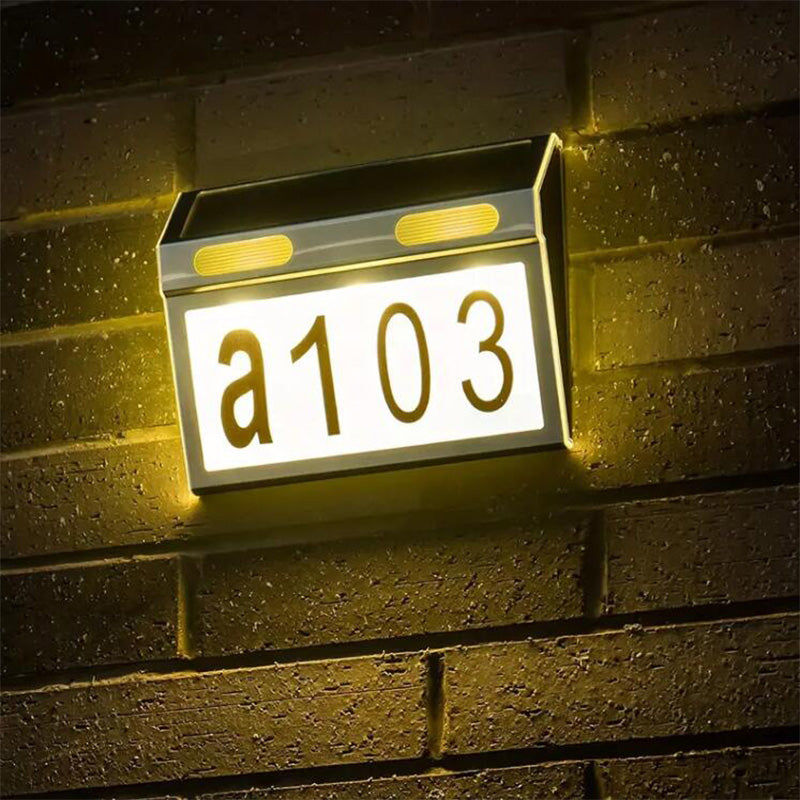 Solar roestvrijstalen adresverlichting