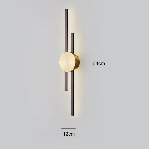 LightArt™ - Luxueuze minimalistische wandlampen in koper (Opruimingsverkoop)