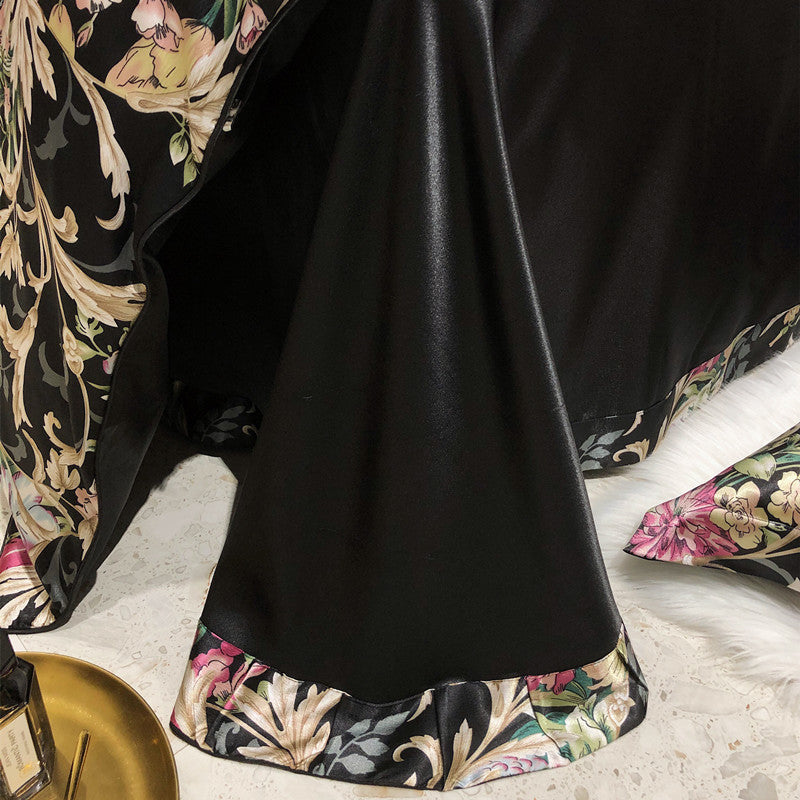 Arista - Natuurlijke Zijde Bed Set met Luxe Print