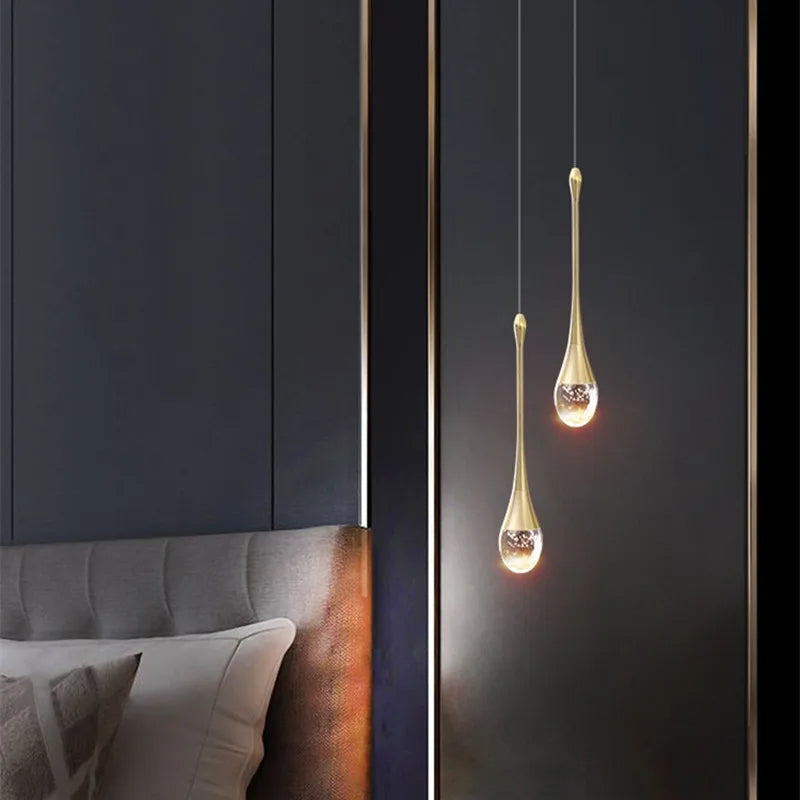 GoldenBubble – Elegante LED Hanglamp met Kristaleffect