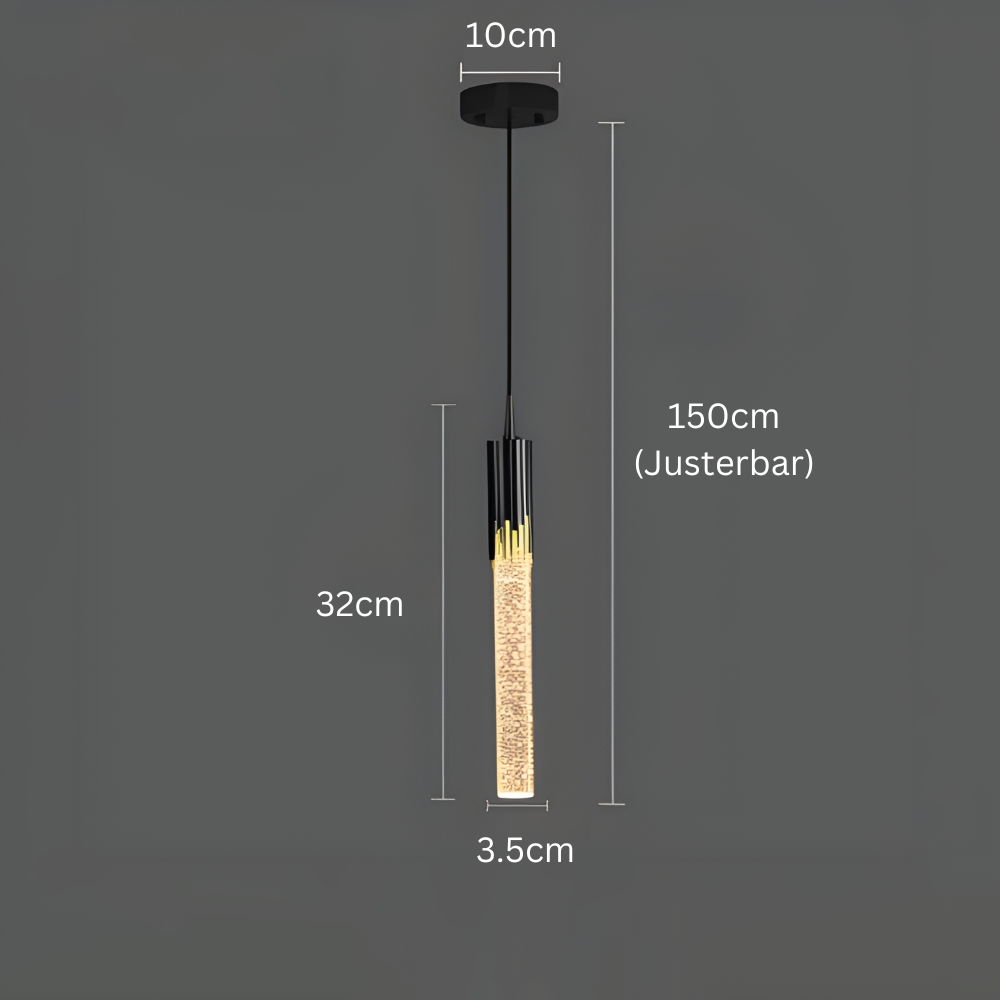 GoldenPegs™ – Glazen Hanglamp met Tijdloze Gloed