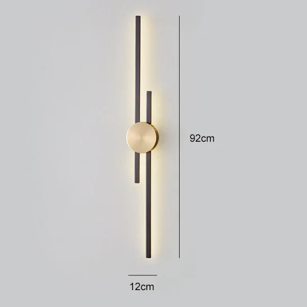 LightArt™ - Luxueuze minimalistische wandlampen in koper (Opruimingsverkoop)