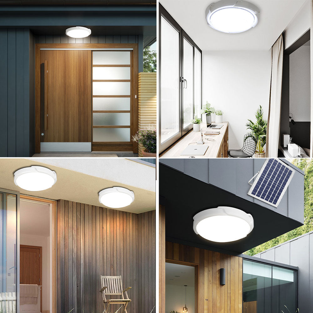 LED plafondlamp op zonne-energie voor binnen en buiten met afstandsbediening