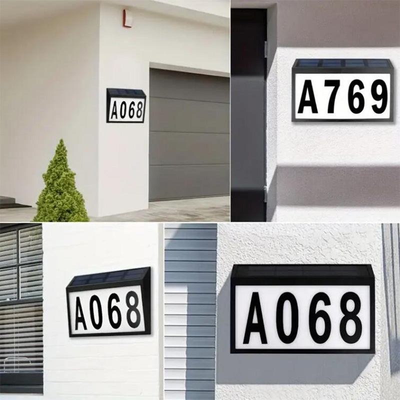 Lichtgevend Acryl Solar Huisbord