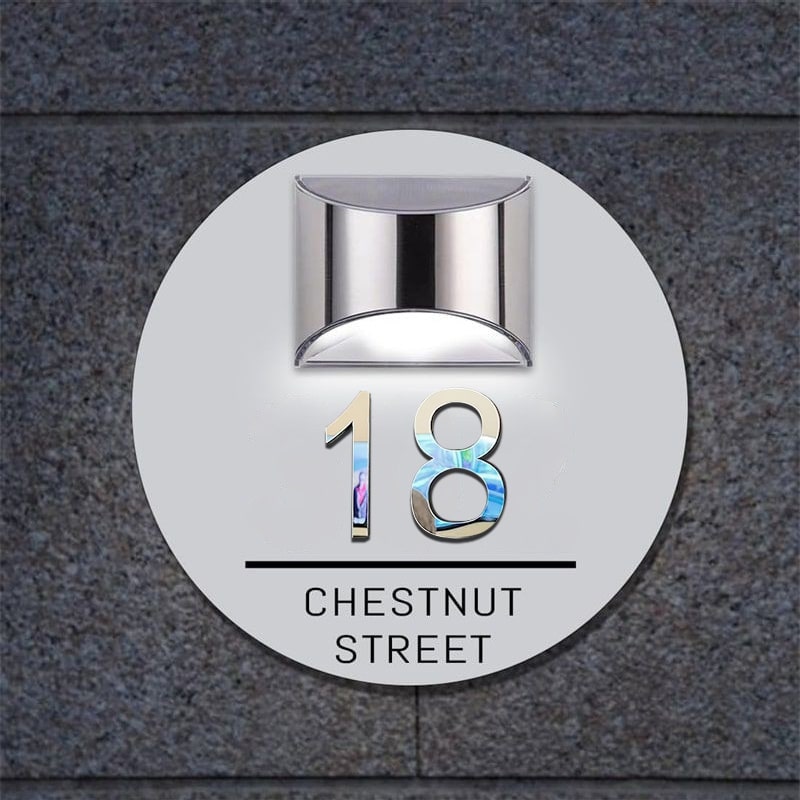 Orbit 3D Solar Huisnummerbord