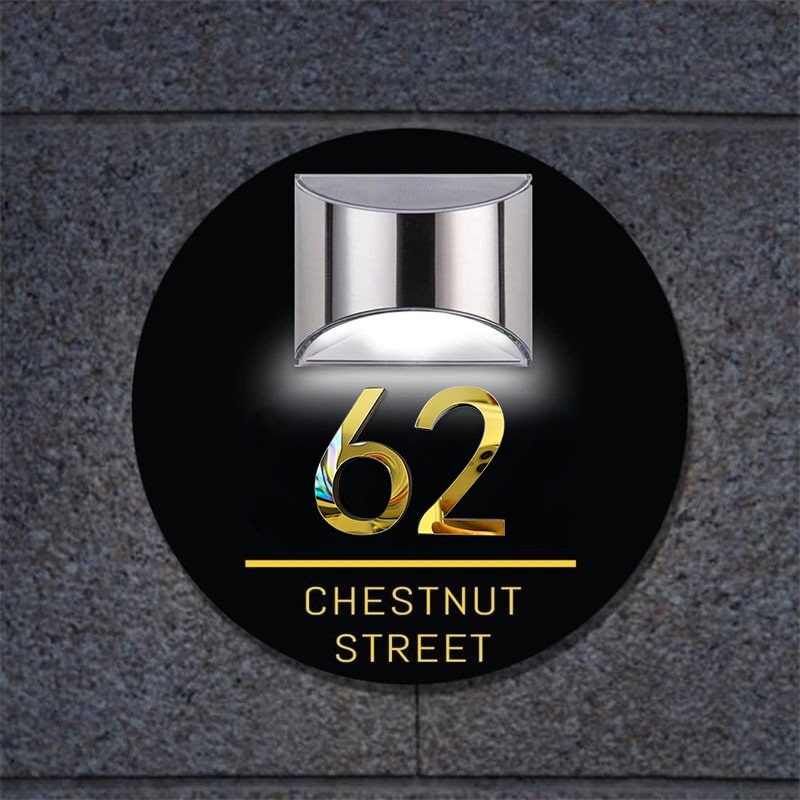 Orbit 3D Solar Huisnummerbord