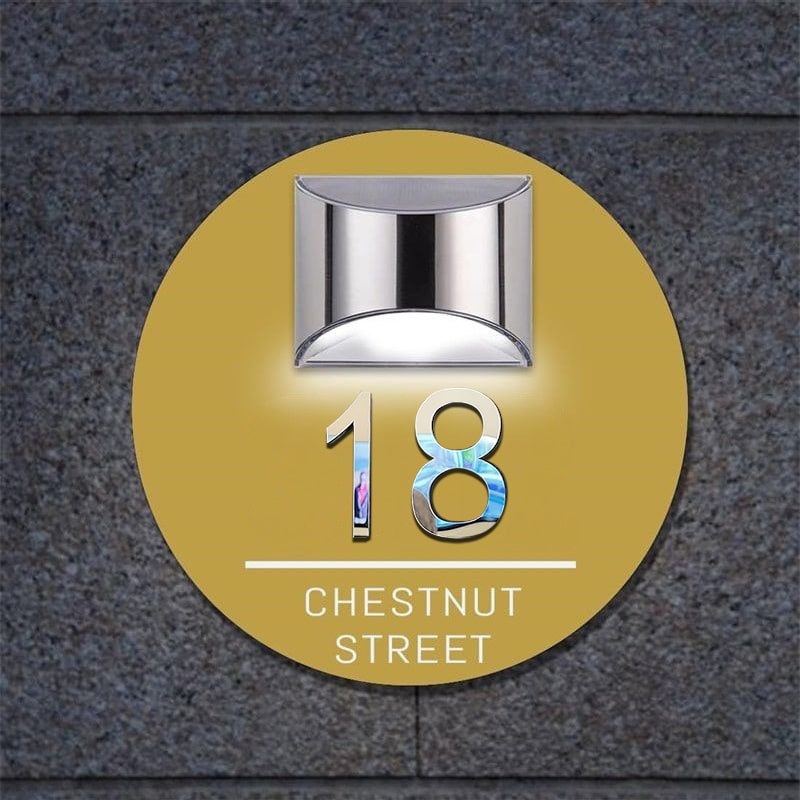 Orbit 3D Solar Huisnummerbord