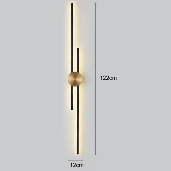 LightArt™ - Luxueuze minimalistische wandlampen in koper (Opruimingsverkoop)