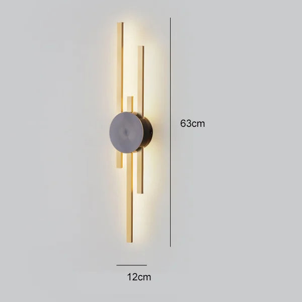 LightArt™ - Luxueuze minimalistische wandlampen in koper (Opruimingsverkoop)