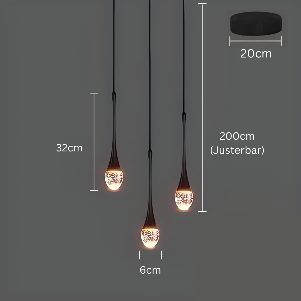 GoldenBubble – Elegante LED Hanglamp met Kristaleffect