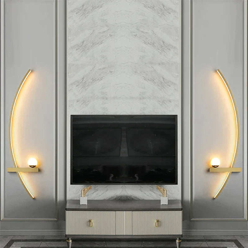 Lumosphere™ - Minimalistische LED Wandlamp Set van 2