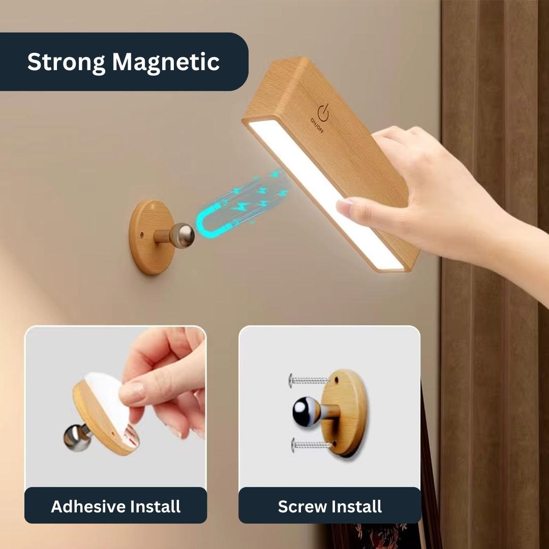 Draagbare 360° Oplaadbare LED Wandlamp