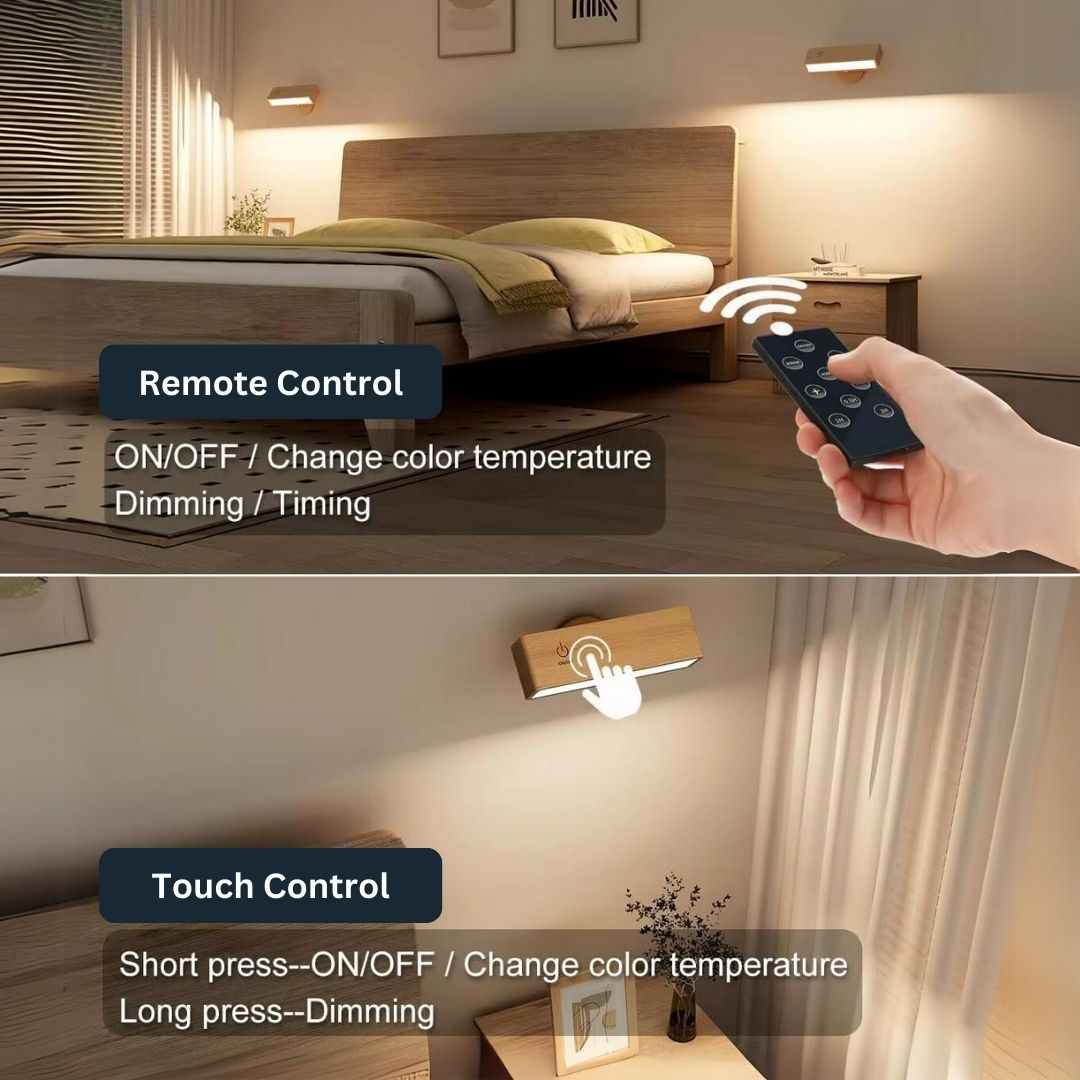 Draagbare 360° Oplaadbare LED Wandlamp