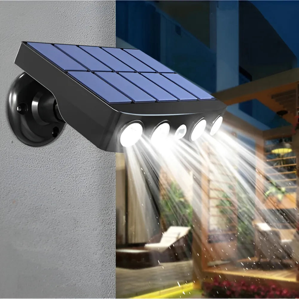 GuardSolar™ – Zonnebeveiligingslamp met Bewegingssensor en Brede Lichtstraal