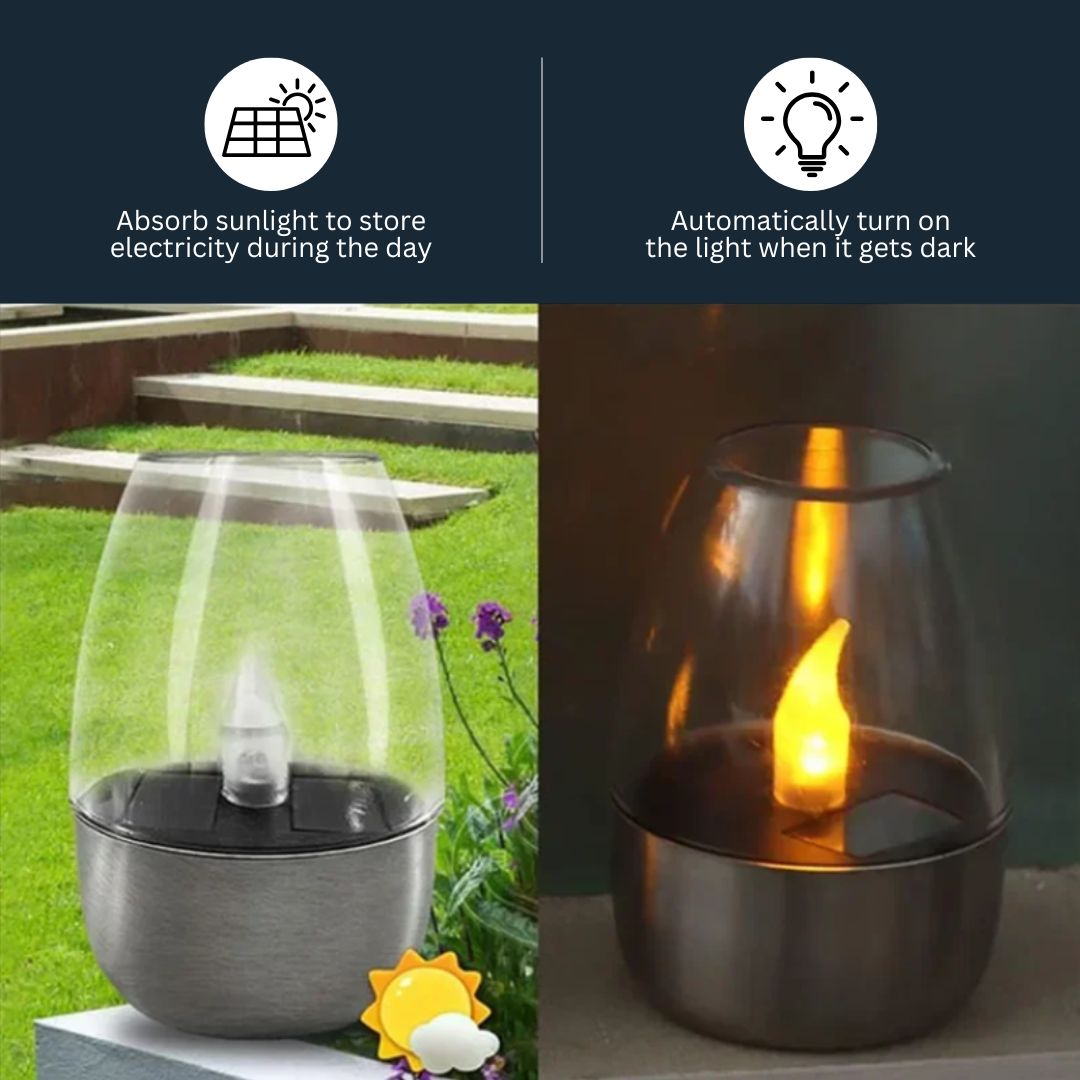 Waterdichte LED Kaarsen op zonne-energie