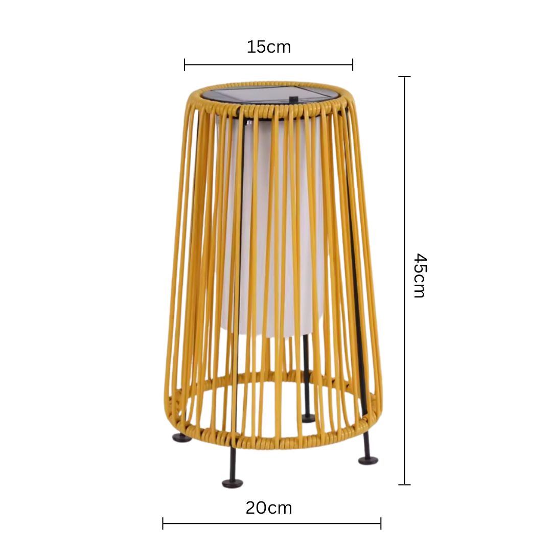 Solaro rotan vloerlamp