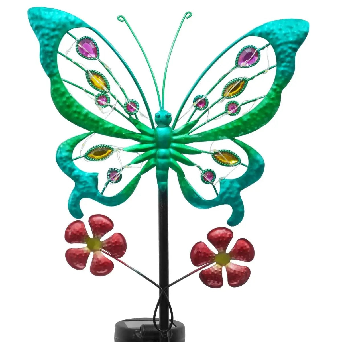 LunaWings – Kleurrijke Solar Vlinder Tuinlamp met Grondpen