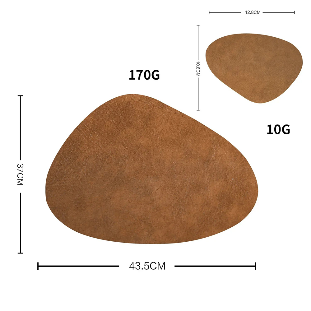 Cowhide Leren Tafelplacemat & Onderzetter