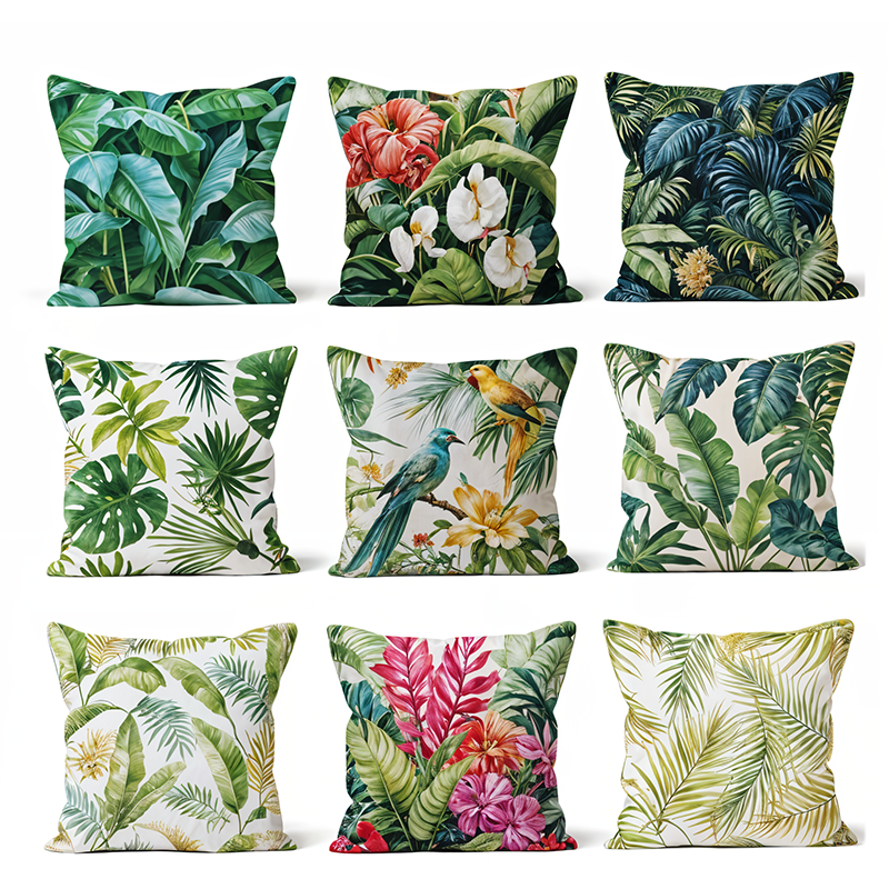 Islara - Handgeschilderde Tropische Kussenhoezen