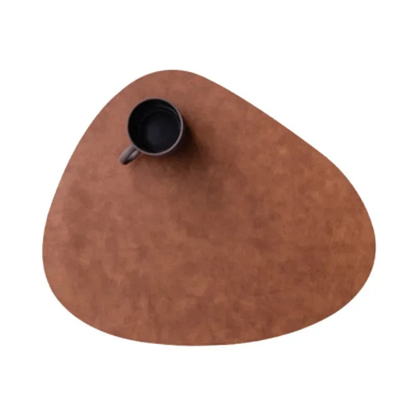 Cowhide Leren Tafelplacemat & Onderzetter